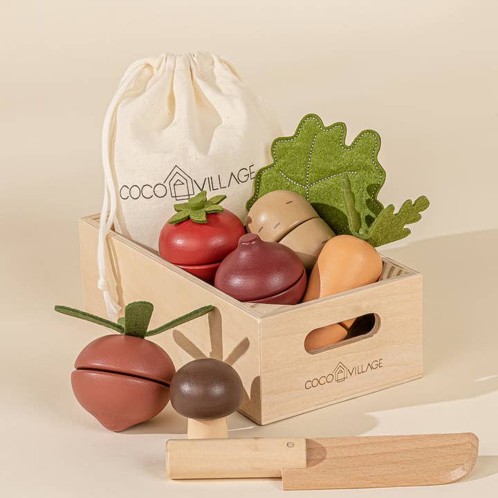 Coco Village Wooden Vegetables Playset