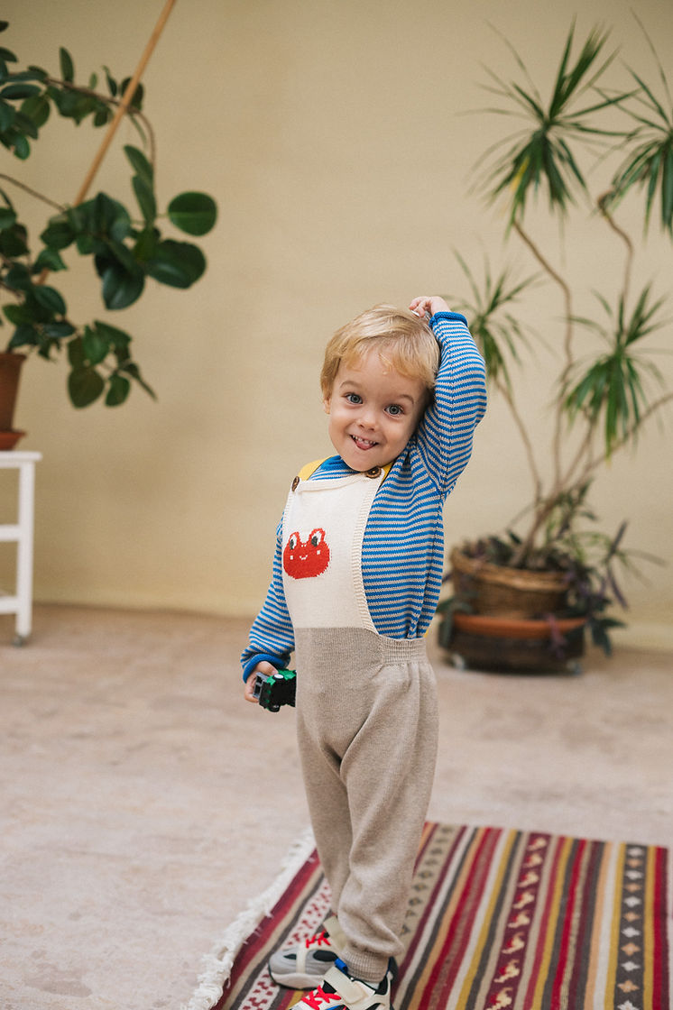 Bayiri Snail Stripes Sweater- Galaxy Blue