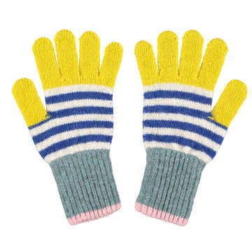 Catherine Tough Kids' Patterned Lambswool Gloves