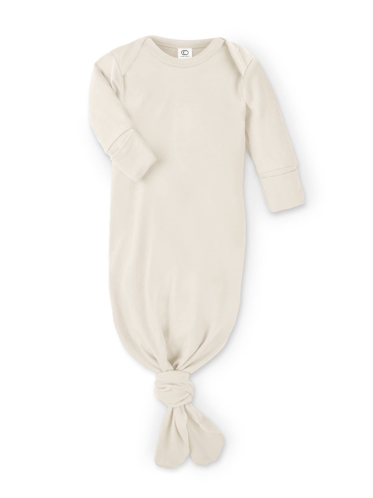 Colored Organics Newborn Infant Gown - Natural