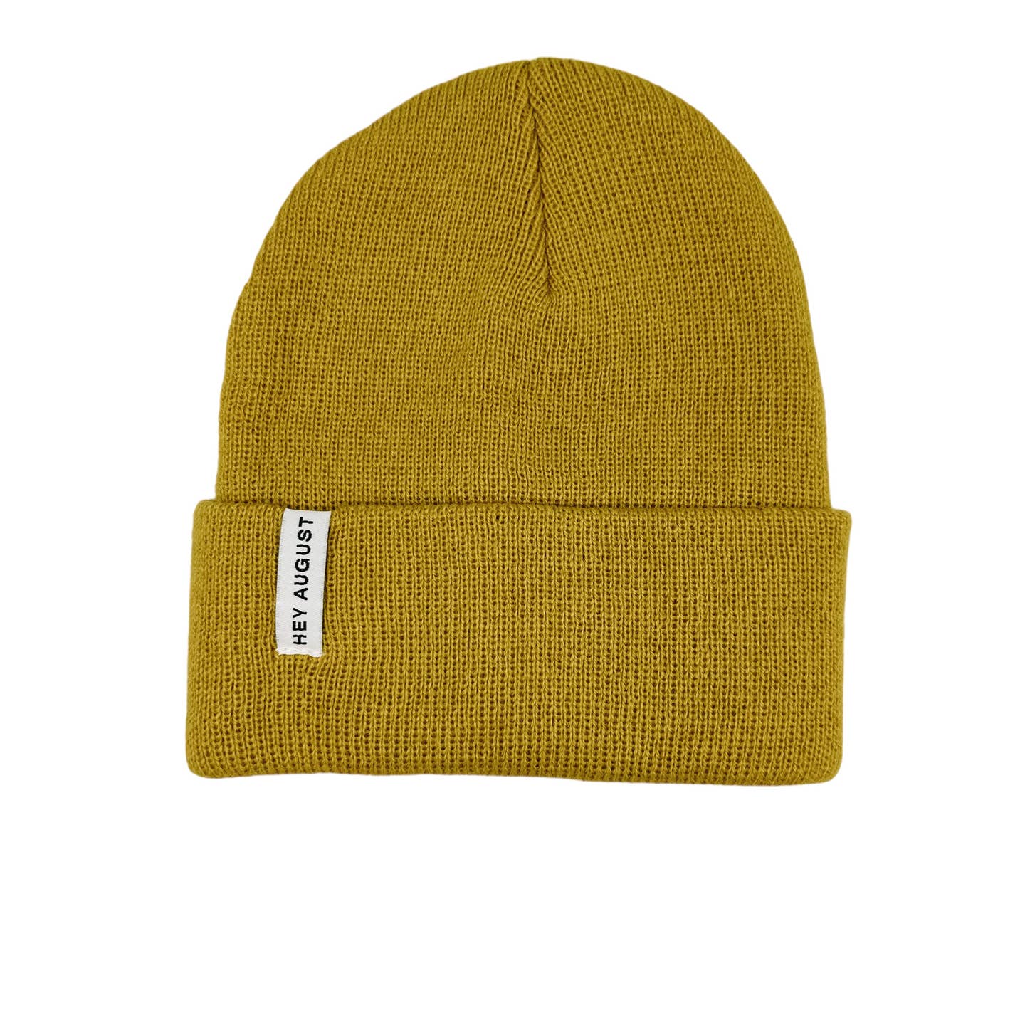 Hey August Co Knit Cuff Beanie in Ochre