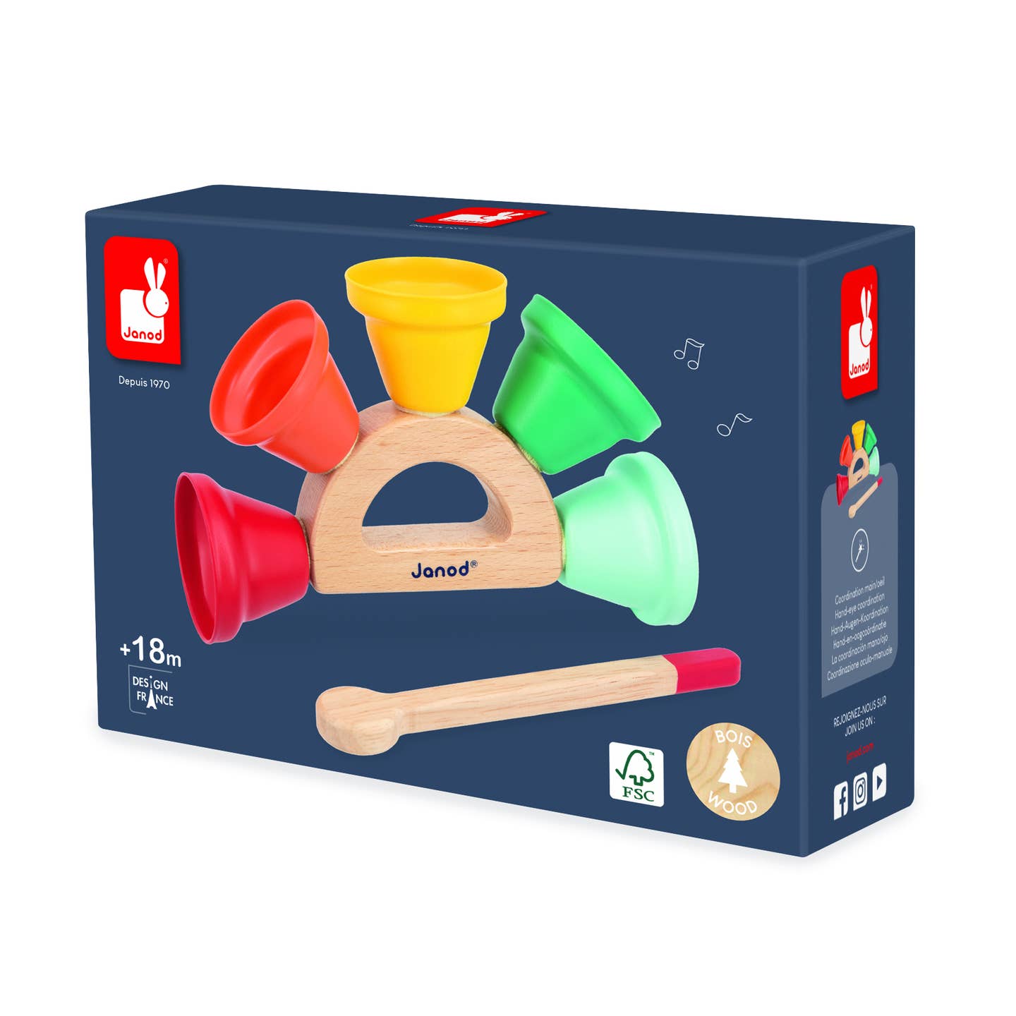 Janod Gioia Bells Musical Toy Early Learning