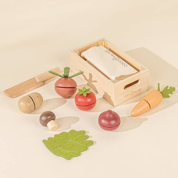 Coco Village Wooden Vegetables Playset