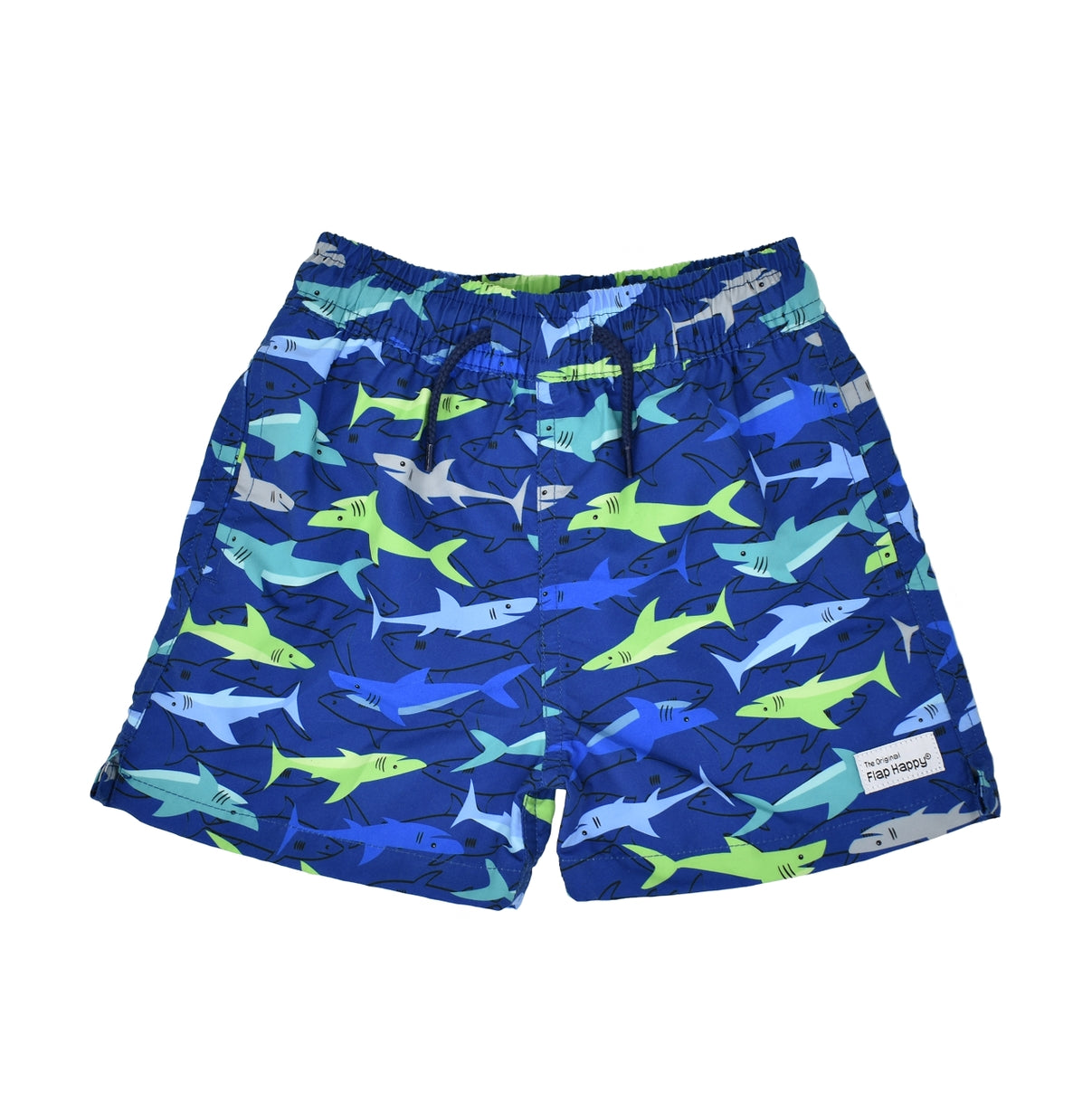 Flap Happy Kids Wesley Swim Trunks- Sharky- UPF50+