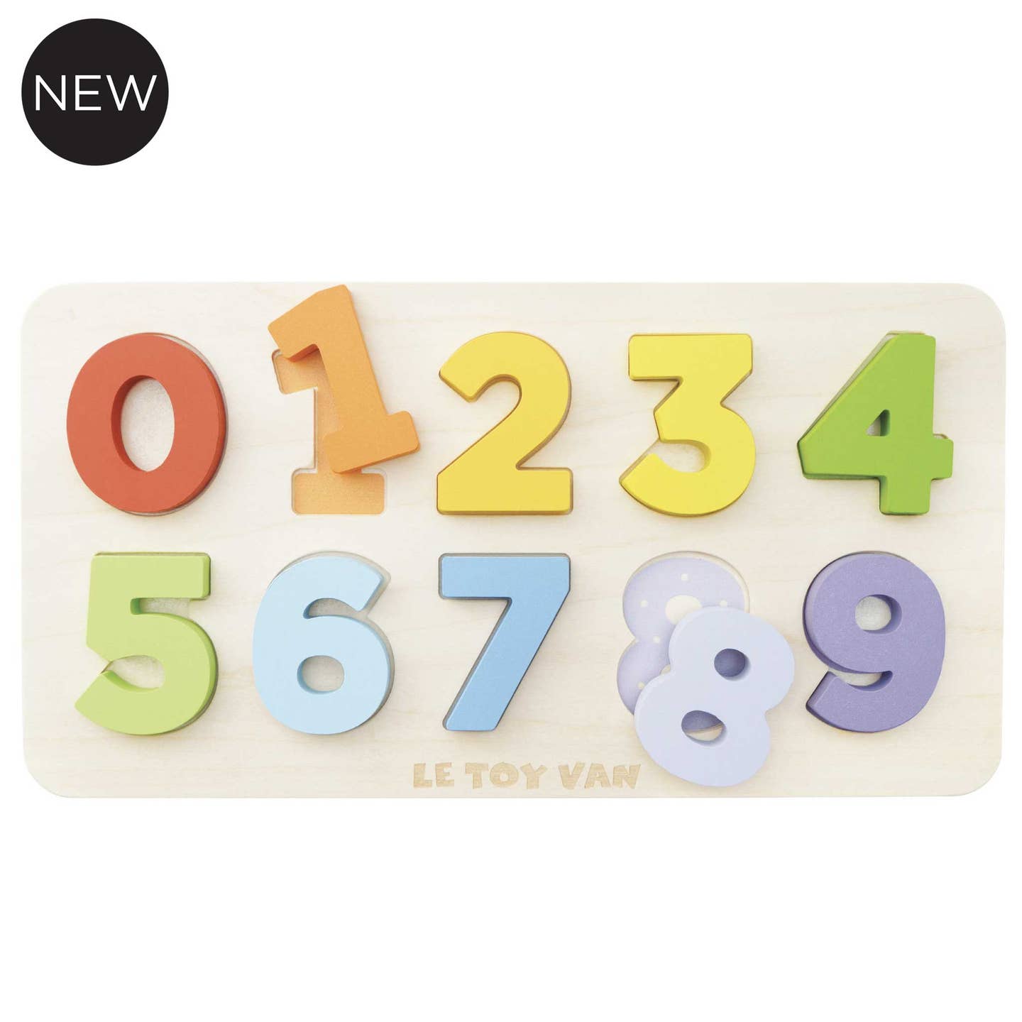 Le Toy Van Counting Wooden Numbers Shape Sorter