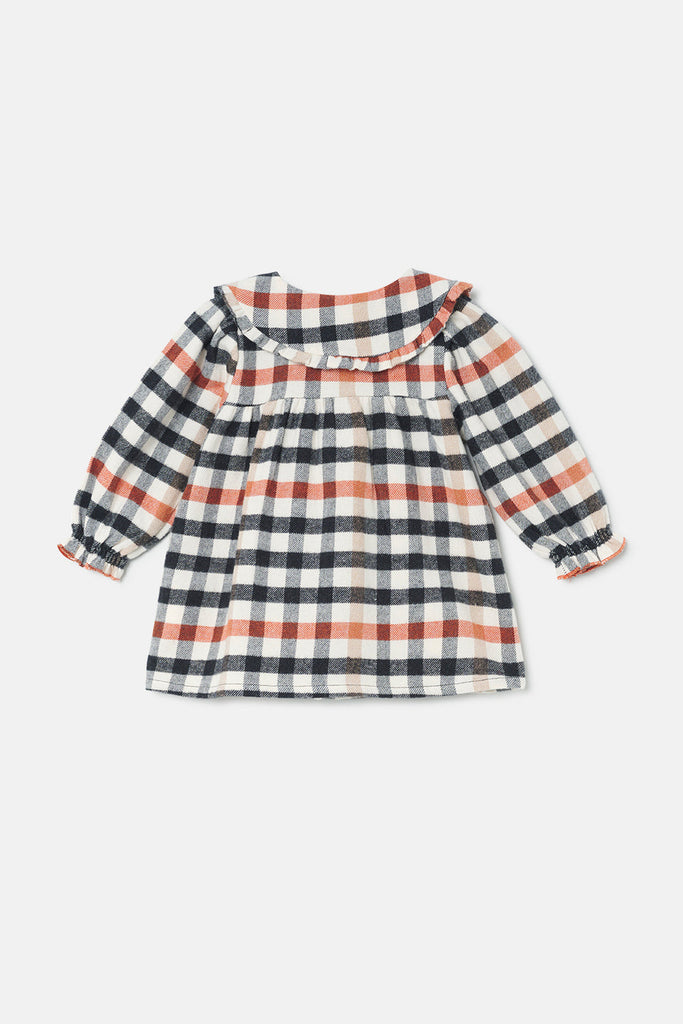 My Little Cozmo Plaid Check Baby Dress