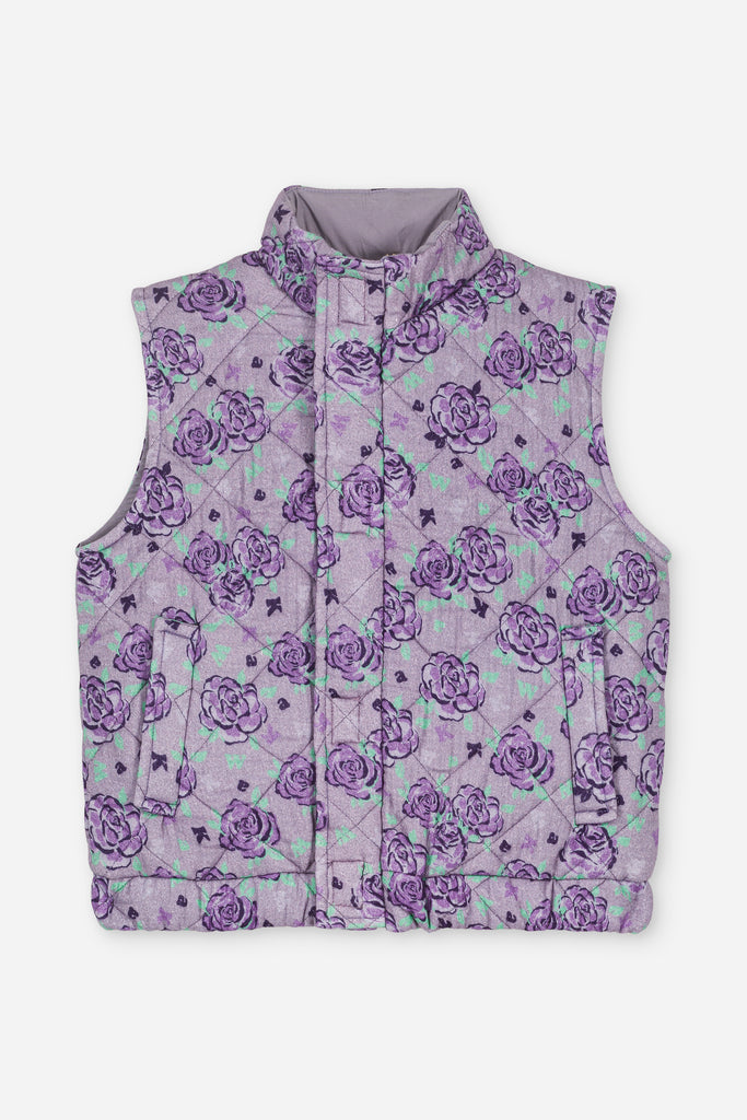 We Are Kids Bobby Quilted Floral Vest