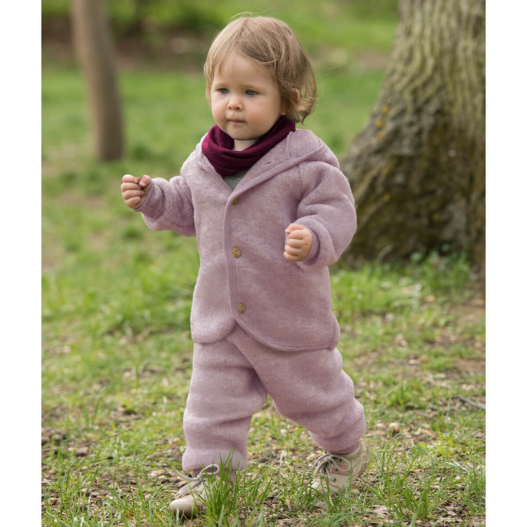 Engel Wool Fleece Baby Pants - Rosewood