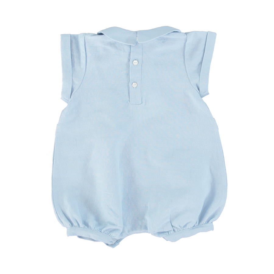 Bebe Organic Gabriel Romper - Sky Blue