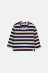 Beige and Navy Stripe