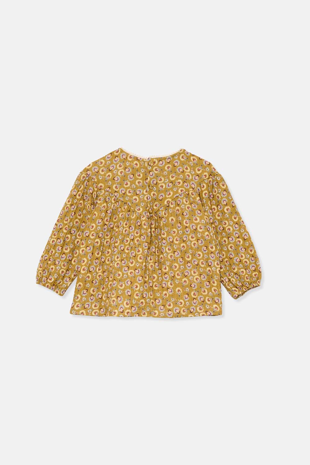 My Little Cozmo Sira Blockprint Floral Blouse