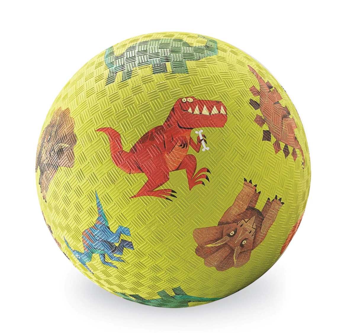 Crocodile Creek 7" Playground Ball - Dinosaurs Green