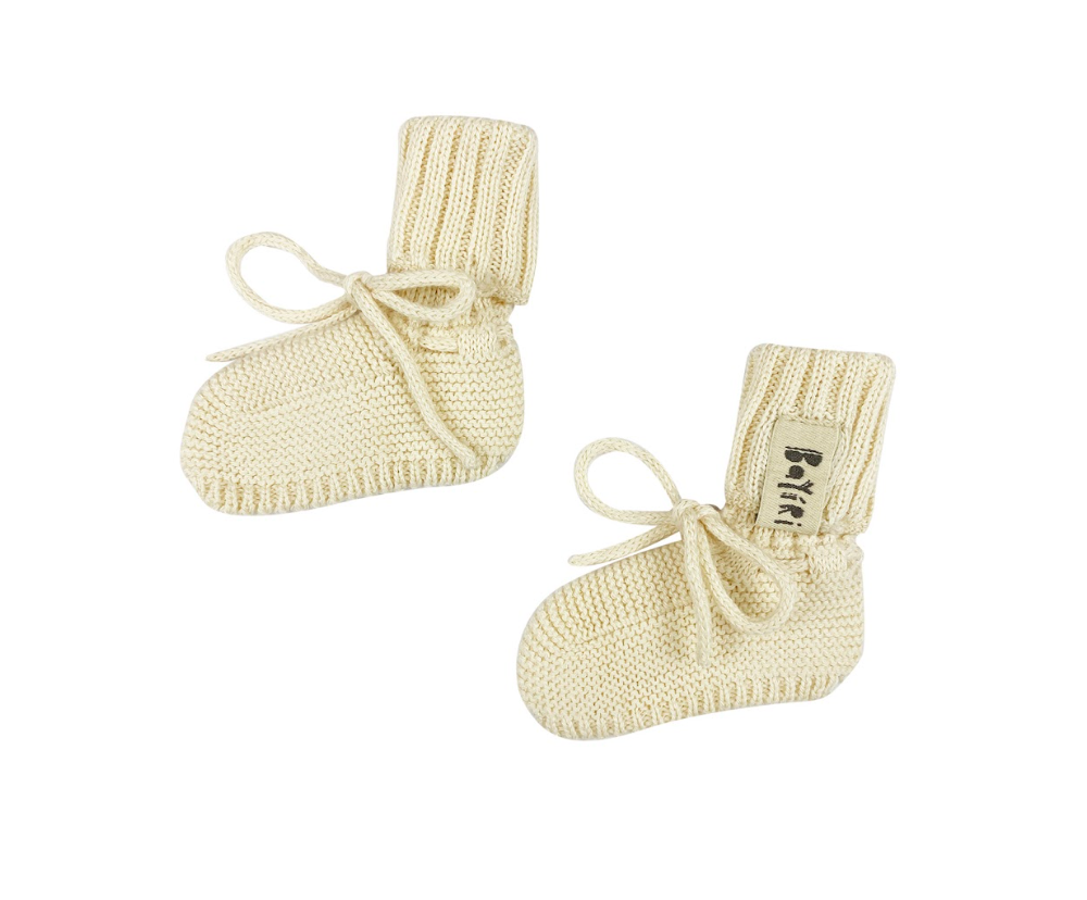 Milk Knitted Booties Newborn-6m Baby Socks Baby 
