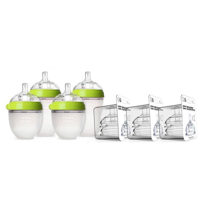 Comotomo Baby Bottle Bundle - Green