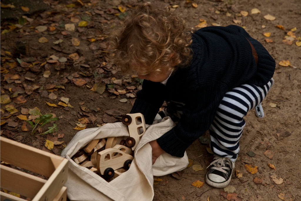 Wooden Story 30s Eco-Friendly Wooden Toy Car For Babies