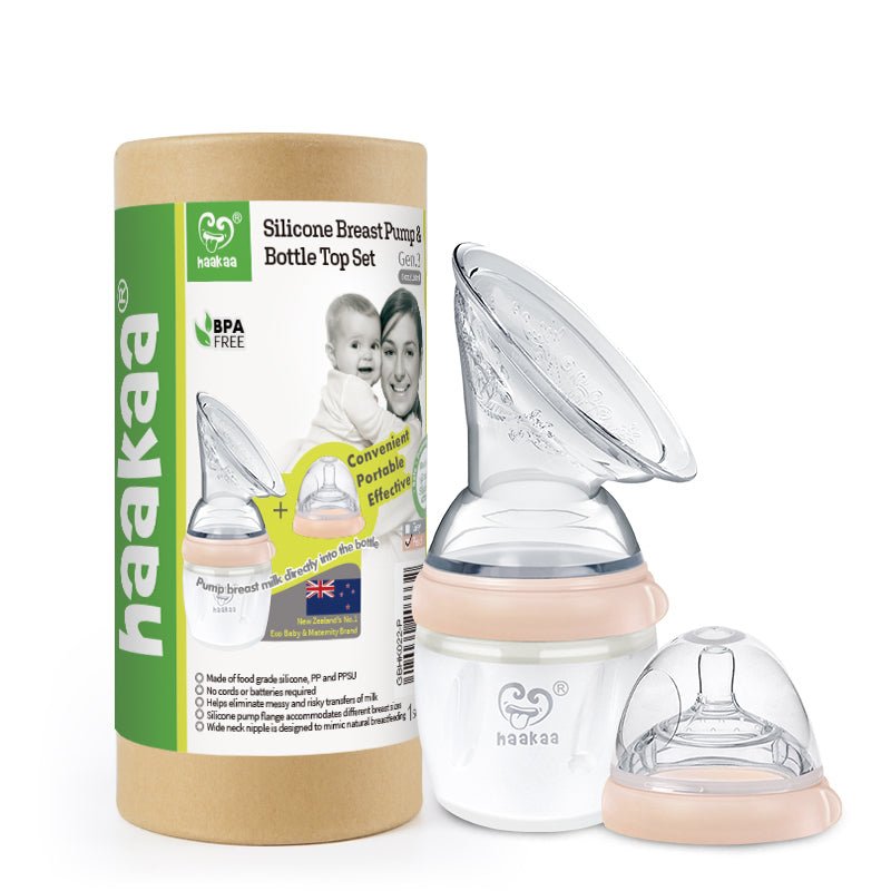 Haakaa Gen 3 Silicone Breast Pump and Bottle Set