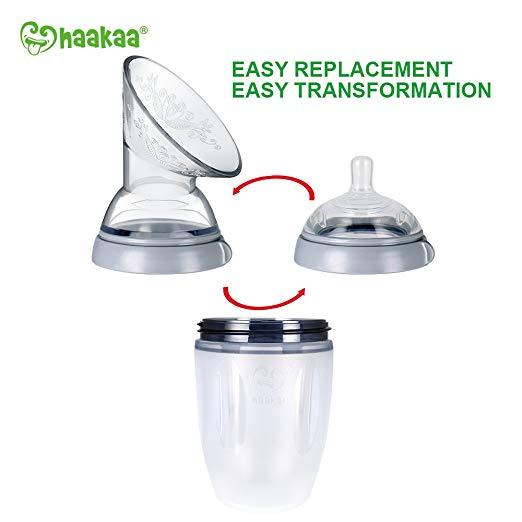 Haakaa Gen 3 Silicone Breast Pump and Bottle Set