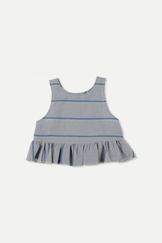 My Little Cozmo Noellek Denim Stripe Top