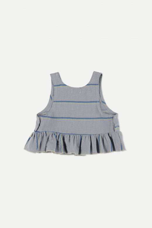 My Little Cozmo Noellek Denim Stripe Top