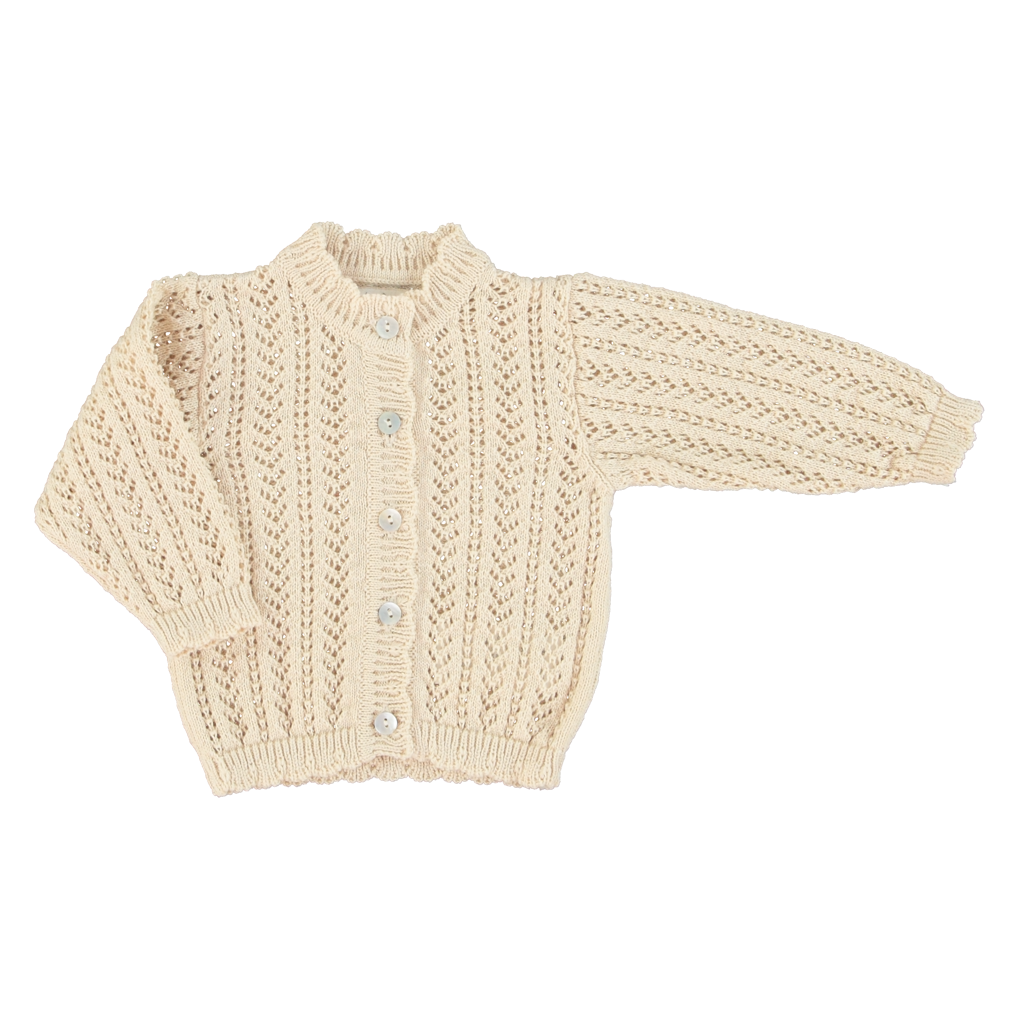 Bebe Organic Nora Baby Cardigan - Natural