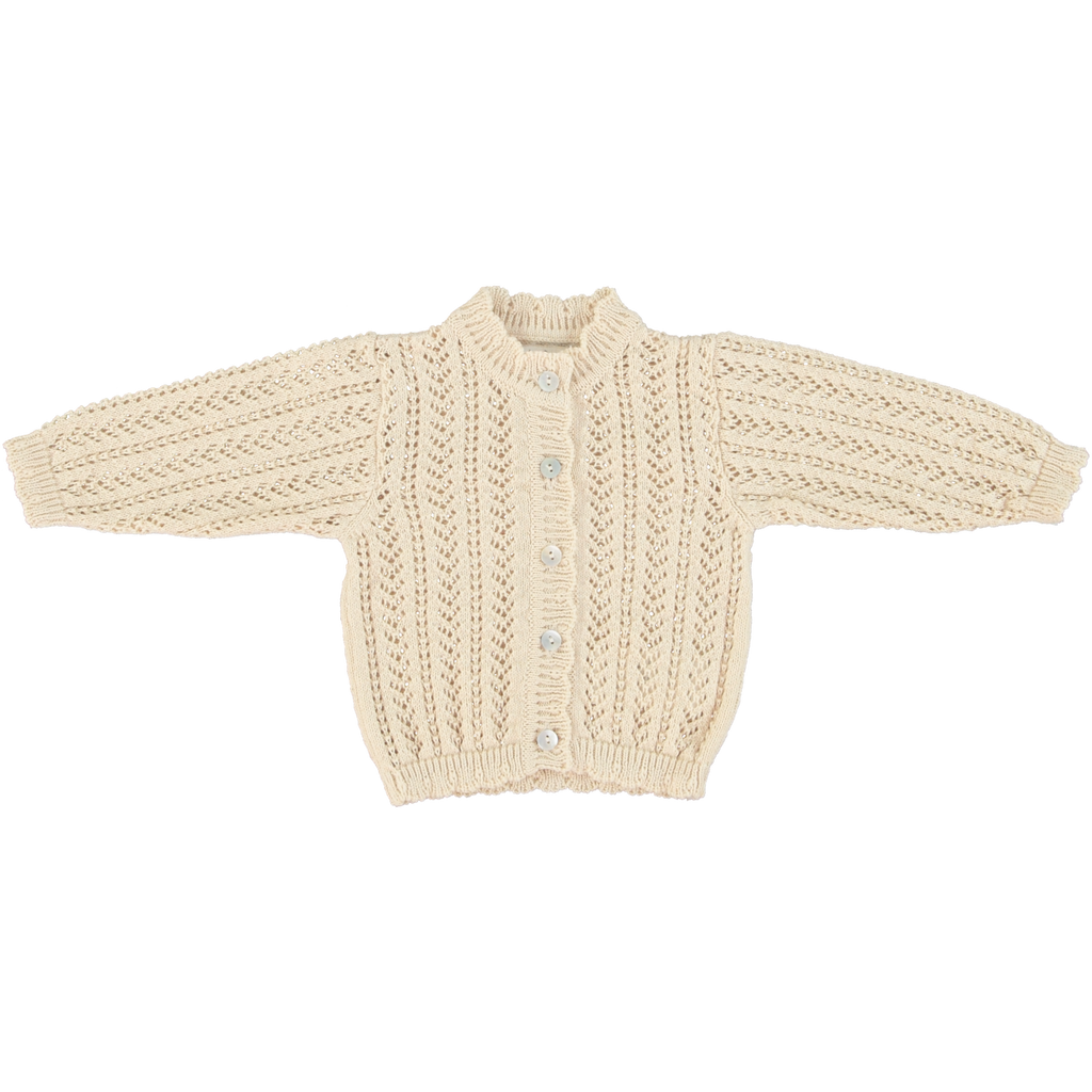 Bebe Organic Nora Baby Cardigan - Natural