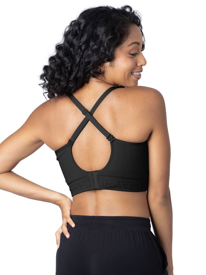 Kindred Bravely Sublime Hands Free Pumping Tank  Patented All-in-One  Pumping & Nursing Tank Top with EasyClip (Black, Small) at  Women's  Clothing store