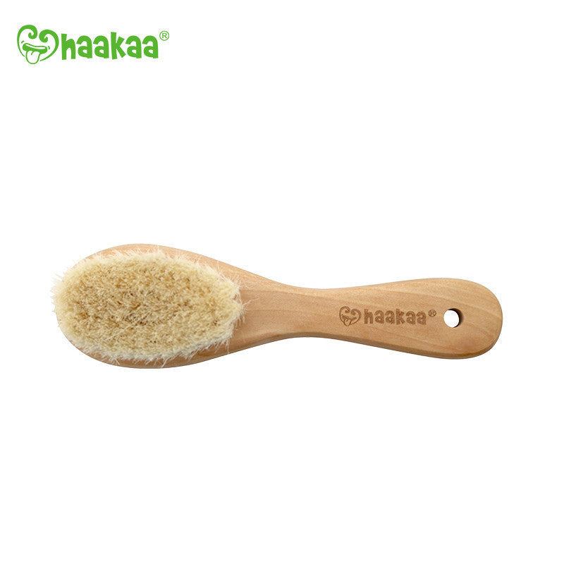 Haakaa Goats Wool Wooden Baby Hairbrush