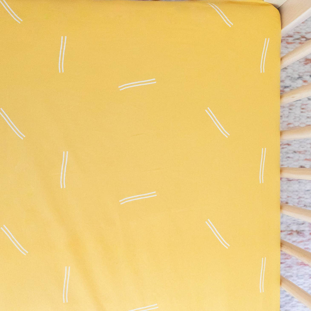 Kindred Kid & Baby Organic Solid Color Crib Sheet - Dandelion